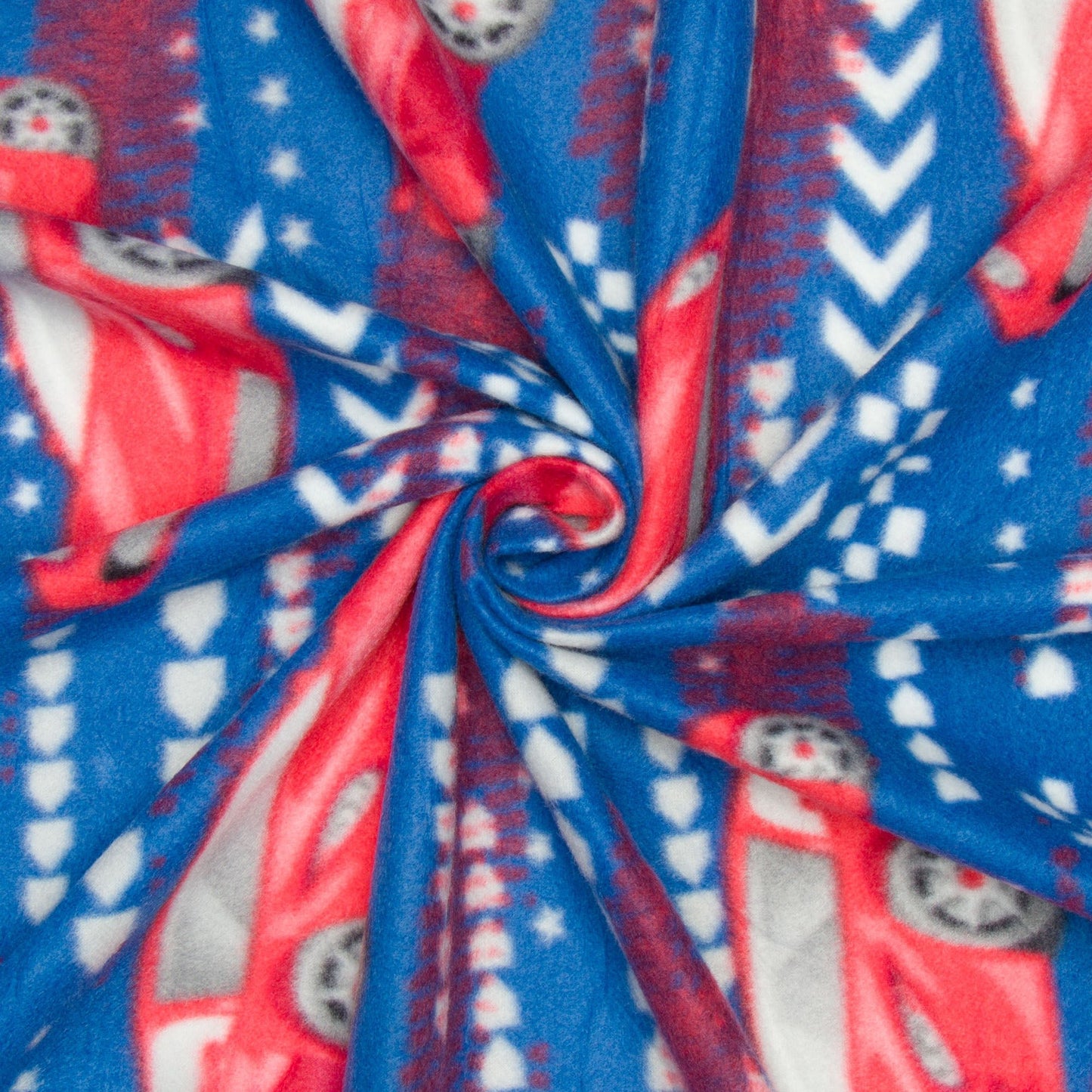 Printed Polar Fleece Le Mans - Ragland Fabrics