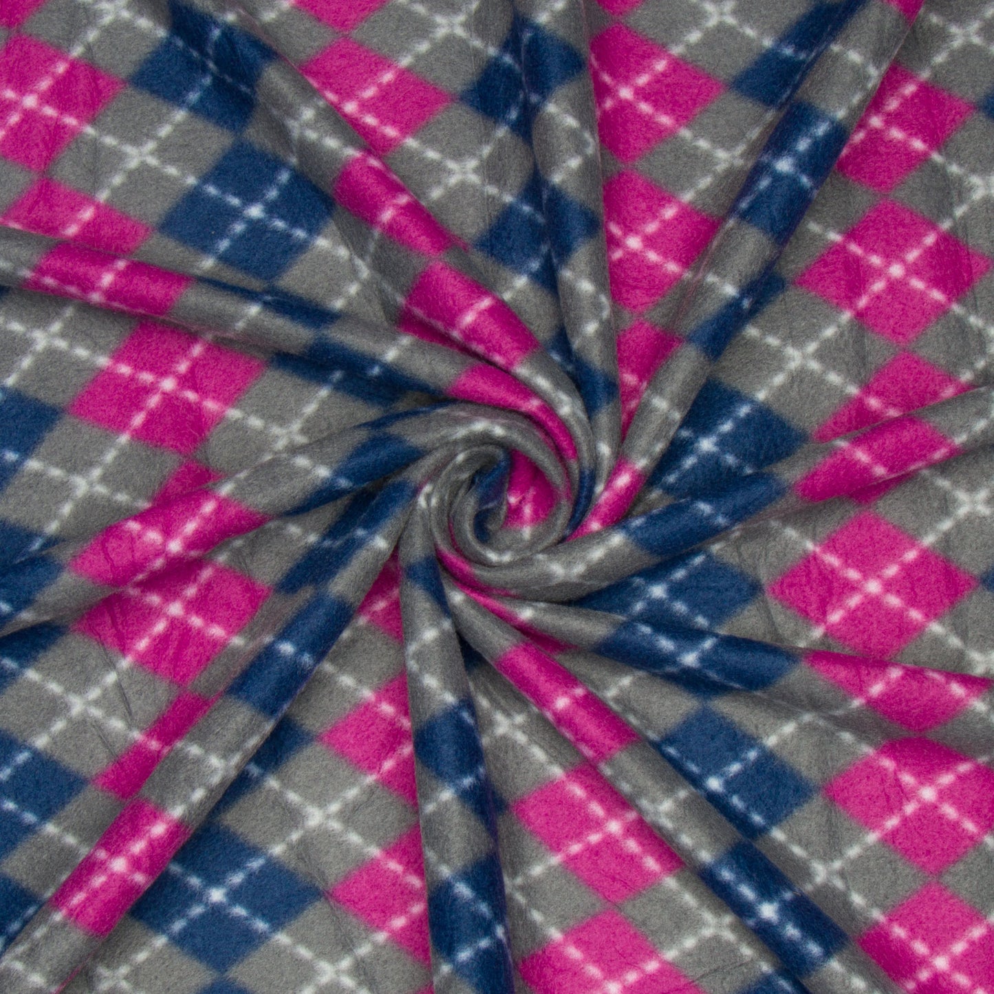 Printed Polar Fleece Pringle Check - Ragland Fabrics