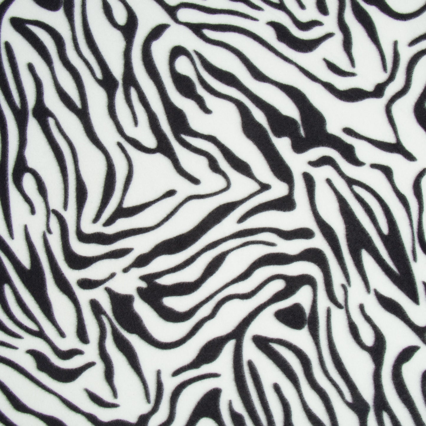 Printed Polar Fleece white tiger - Ragland Fabrics