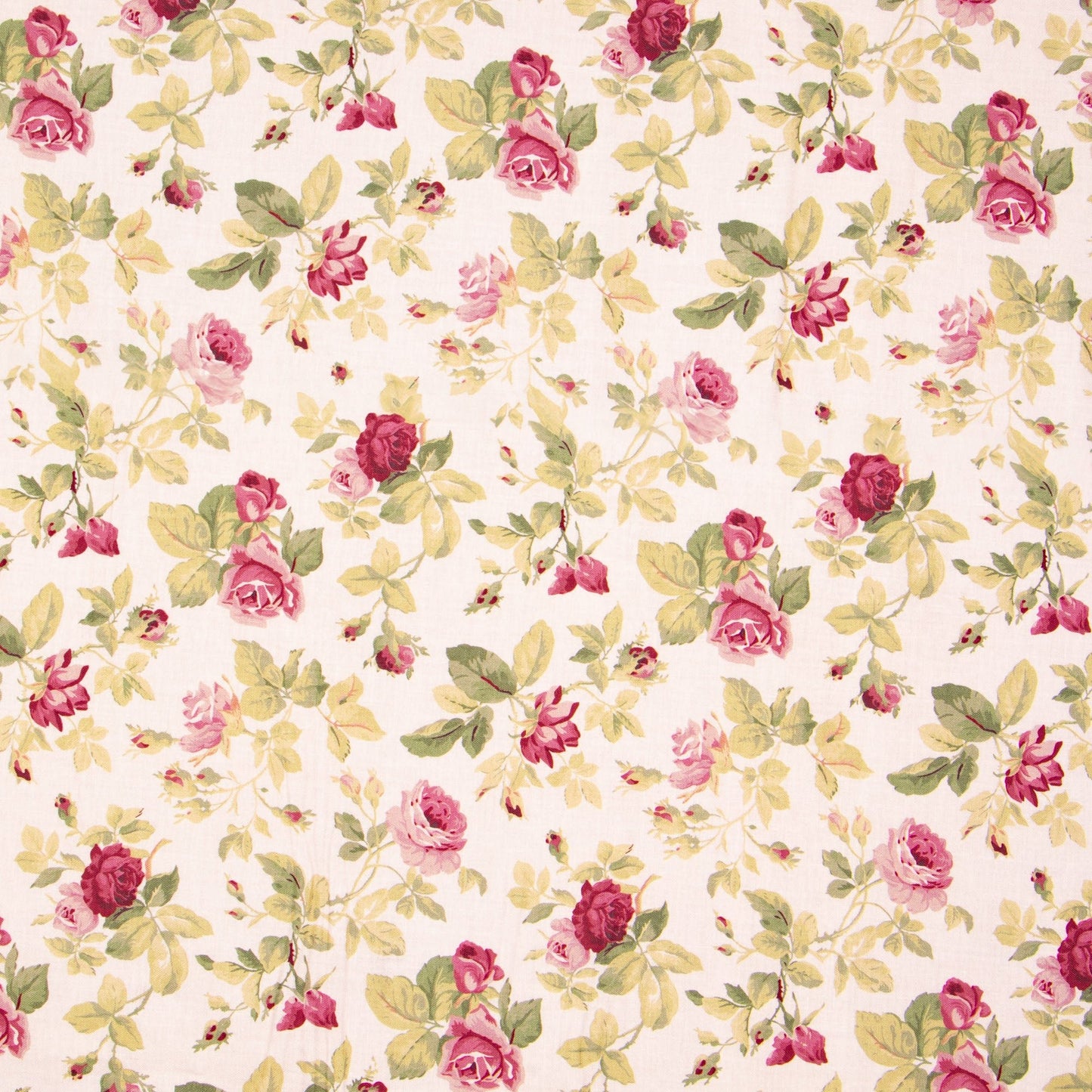 Quilting Cotton 100% Des 5 - Pink - Small Roses - Ragland Fabrics