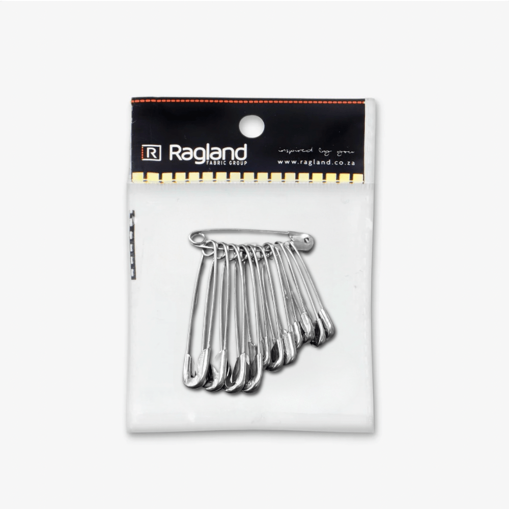 Safety Pins | Mixed Sizes 0,1,2 - Silver - Ragland Fabrics