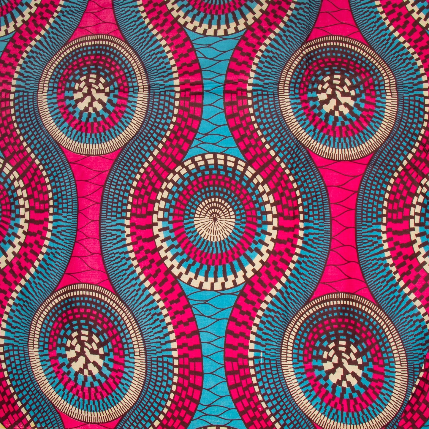 Cotton Wax Prints Curving Paths - Ragland Fabrics