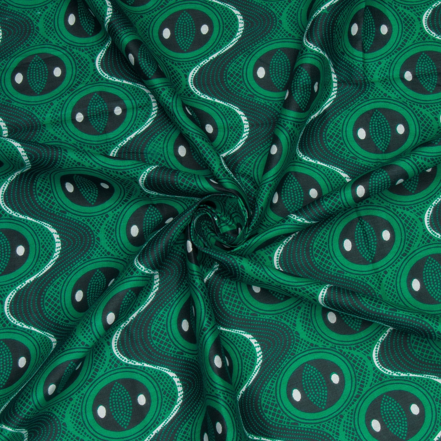 Cotton Wax Prints Waves of Jade - Ragland Fabrics