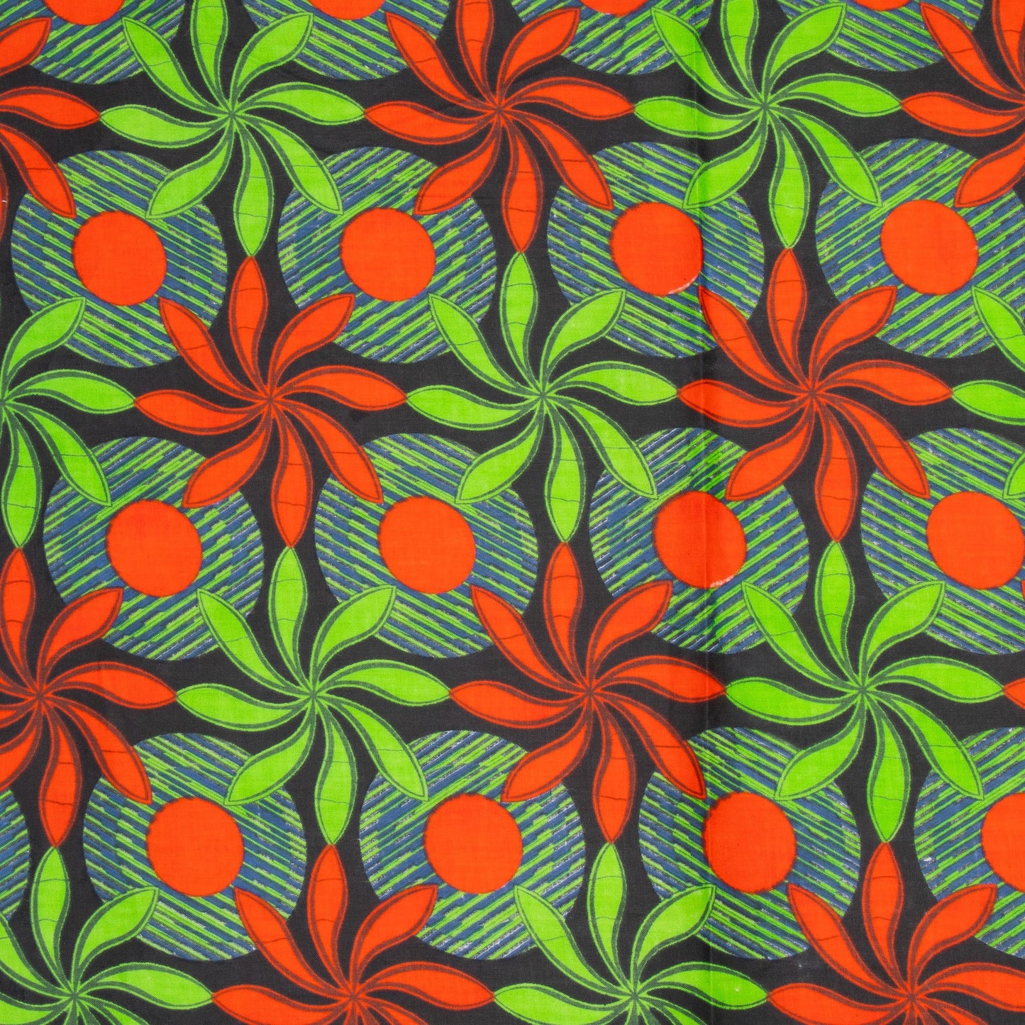 Cotton Wax Prints African Ninja Star - Ragland Fabrics