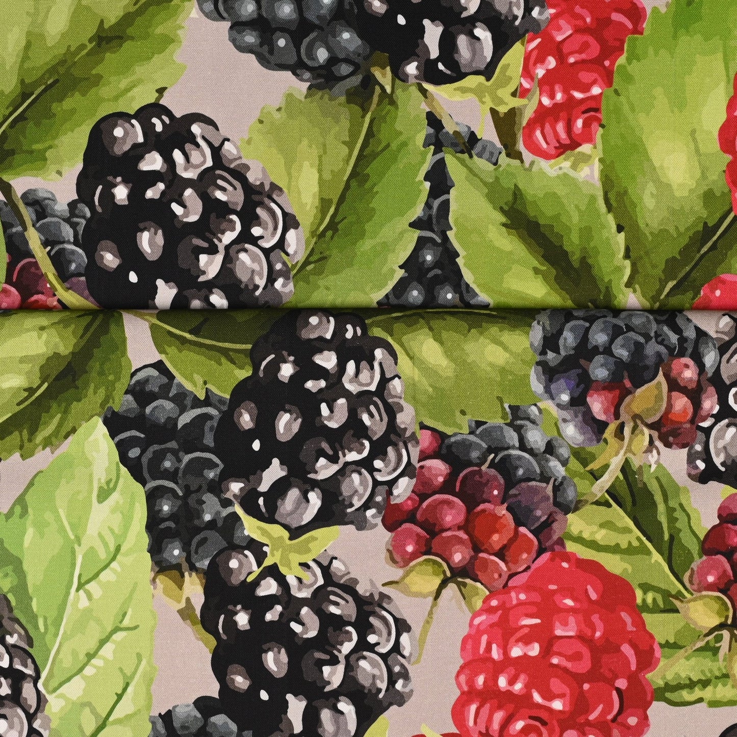 Printed Cotton Linens Berries Linen - Discontinued - Ragland Fabrics