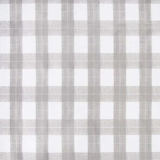 PVC Printed Table Cloth Plastic Grey Check