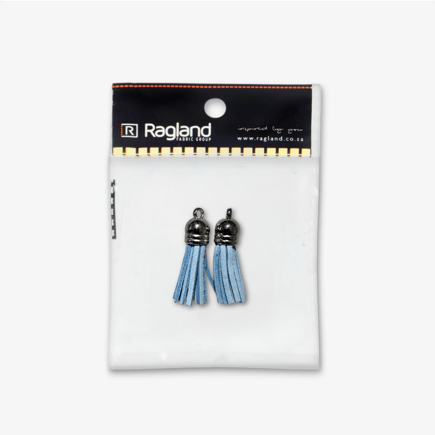 Tassel Suede Baby Blue - Ragland Fabrics