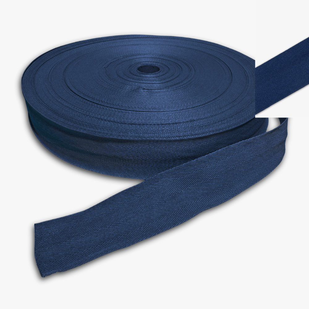 Twill Tape Polyester 50mm Navy TBD - Ragland Fabrics