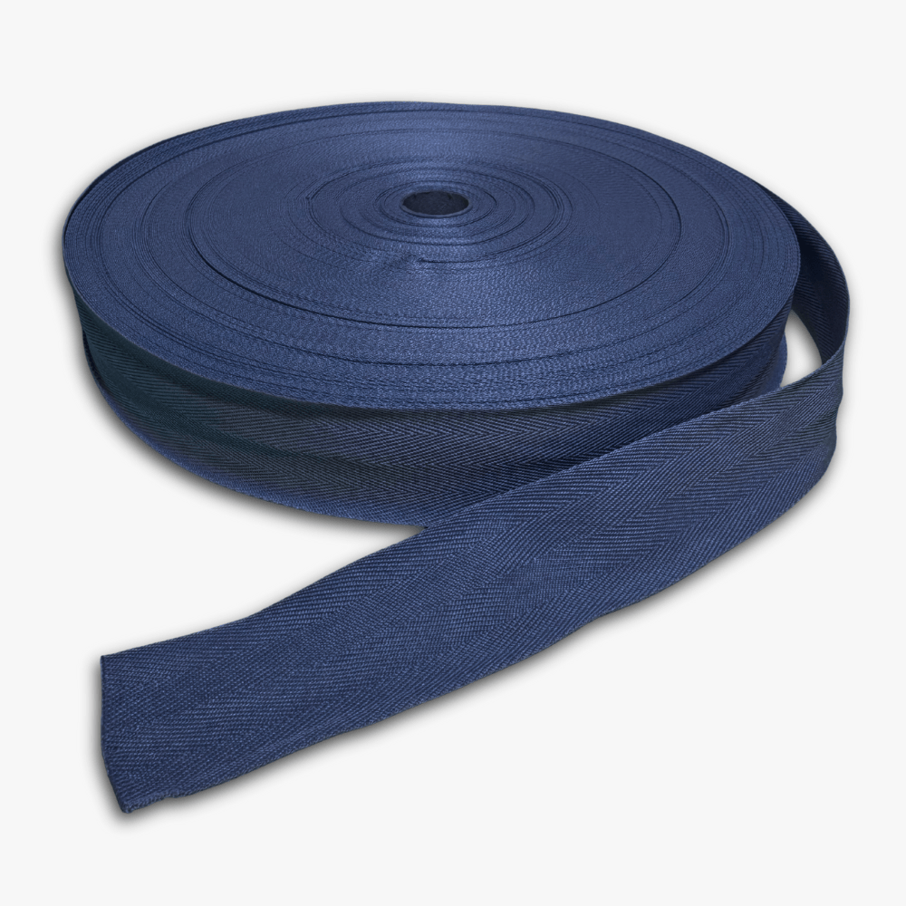 Twill Tape Polyester Navy 10 38mm - Ragland Fabrics