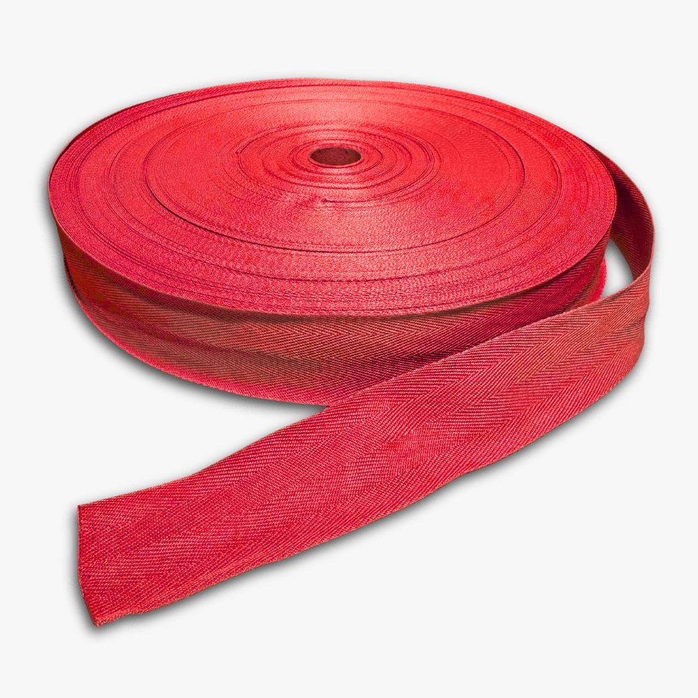 Twill Tape Polyester Red 4 38mm - Ragland Fabrics