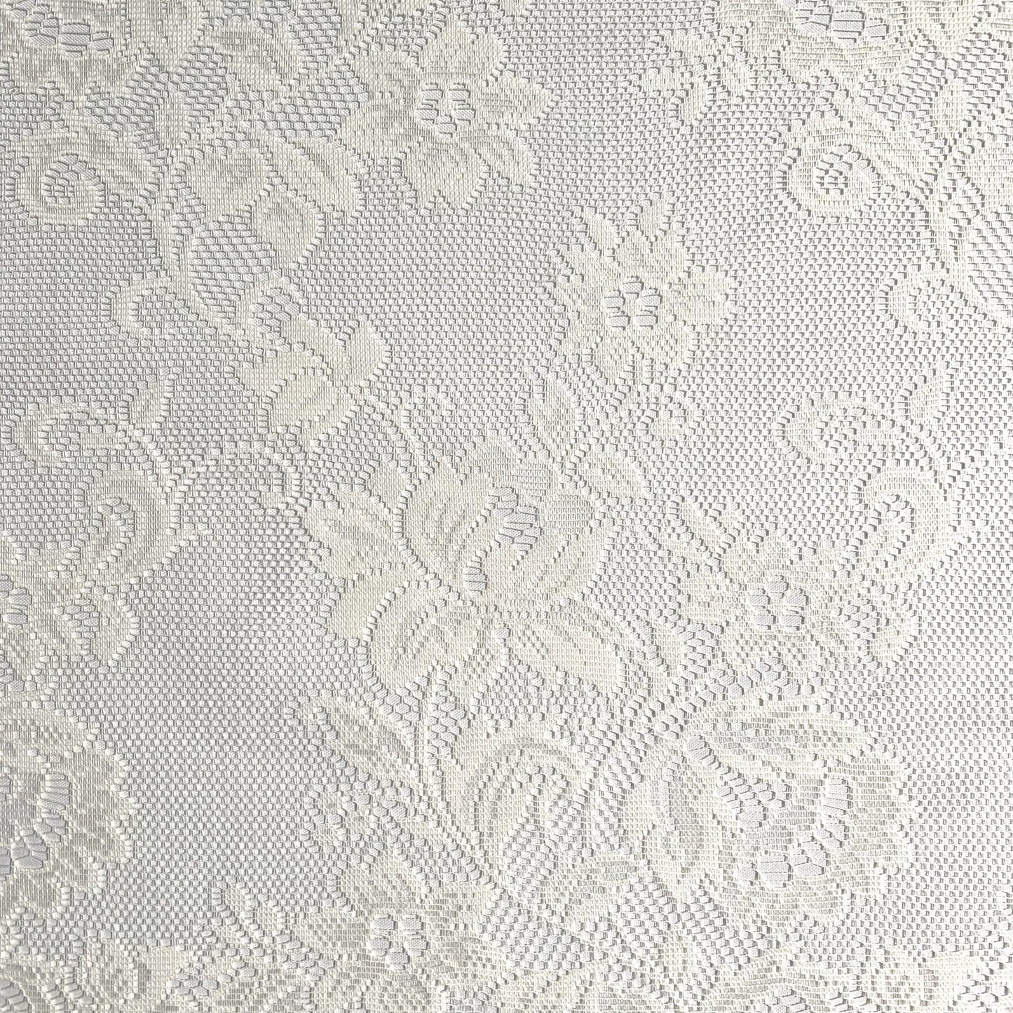 Jacquard Net Curtaining Roses - Ragland Fabrics