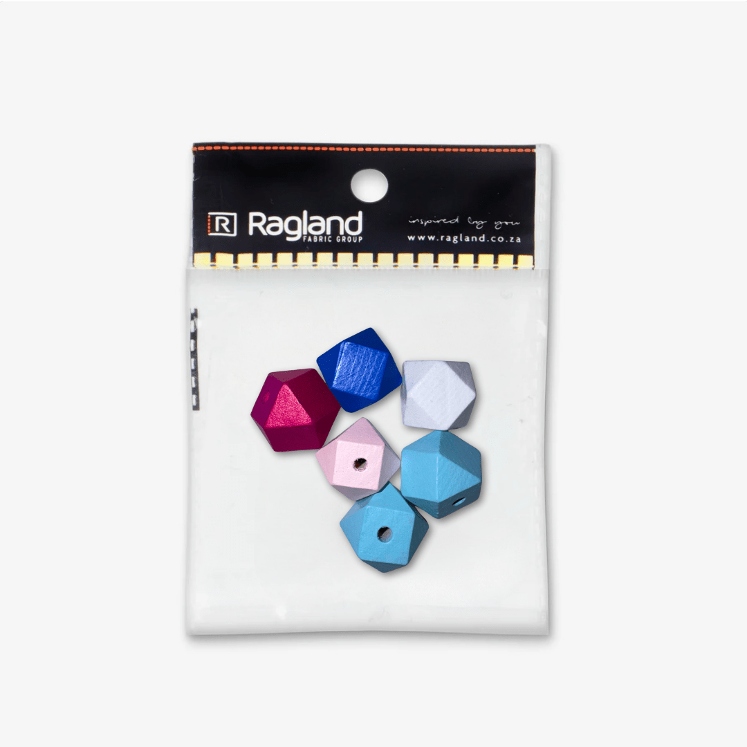 Wooden Dummy Beads 6pcs | TBD - Ragland Fabrics