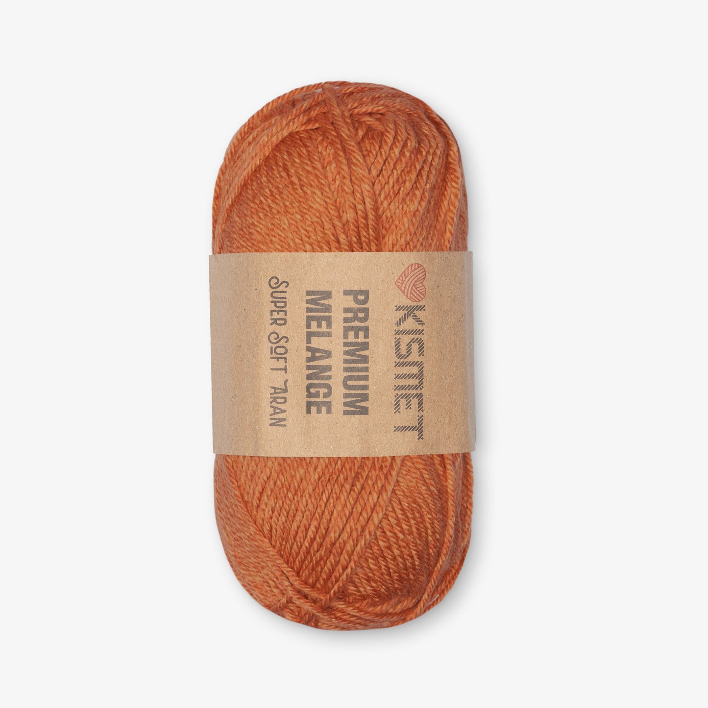 Premium Melange Aran Coral Orange #320