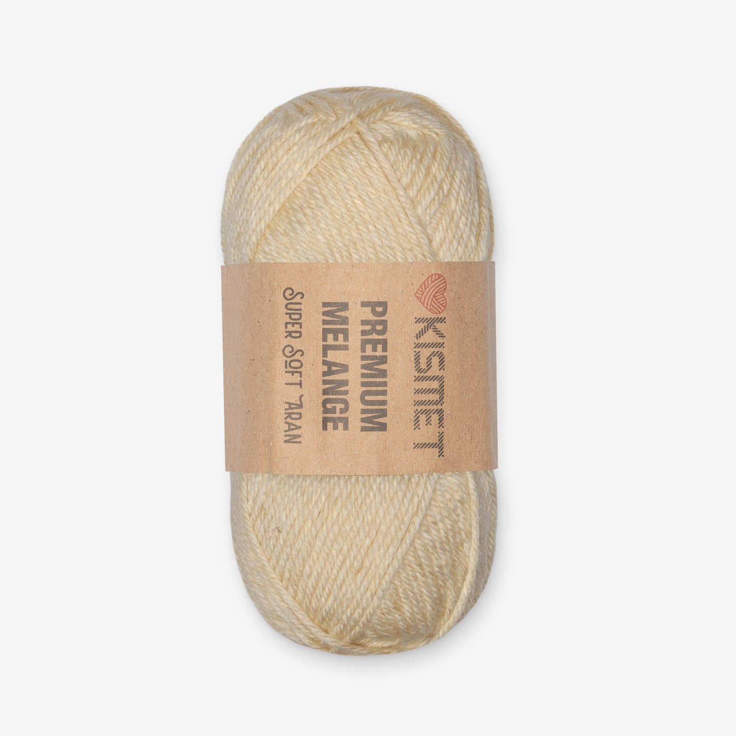 Premium Melange Aran Cream #324