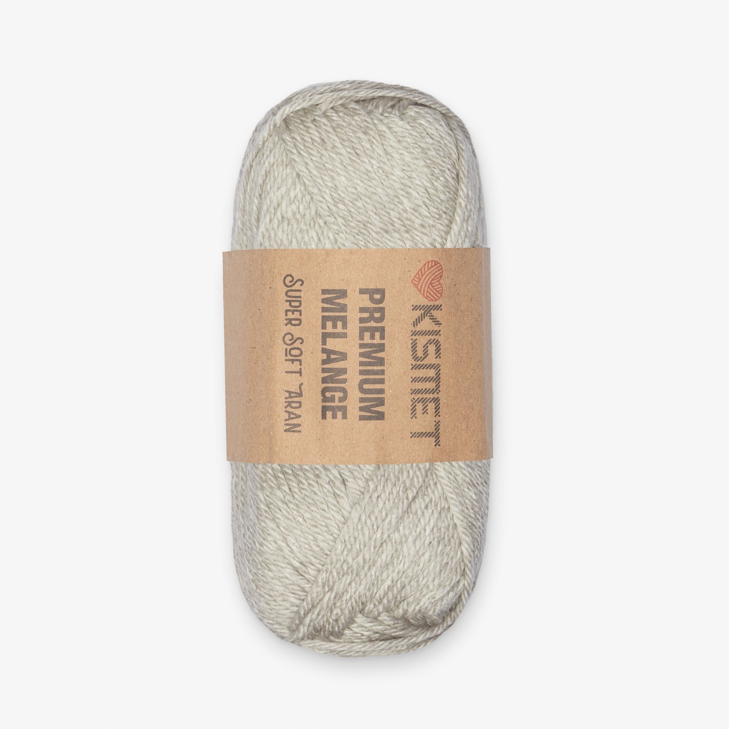 Premium Melange Aran Light Grey #319