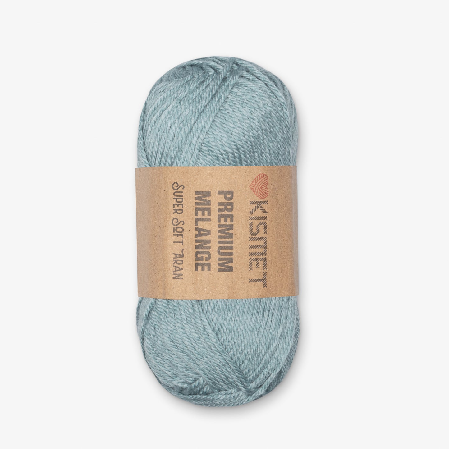 Premium Melange Aran Pale Blue 306 - Ragland Fabrics