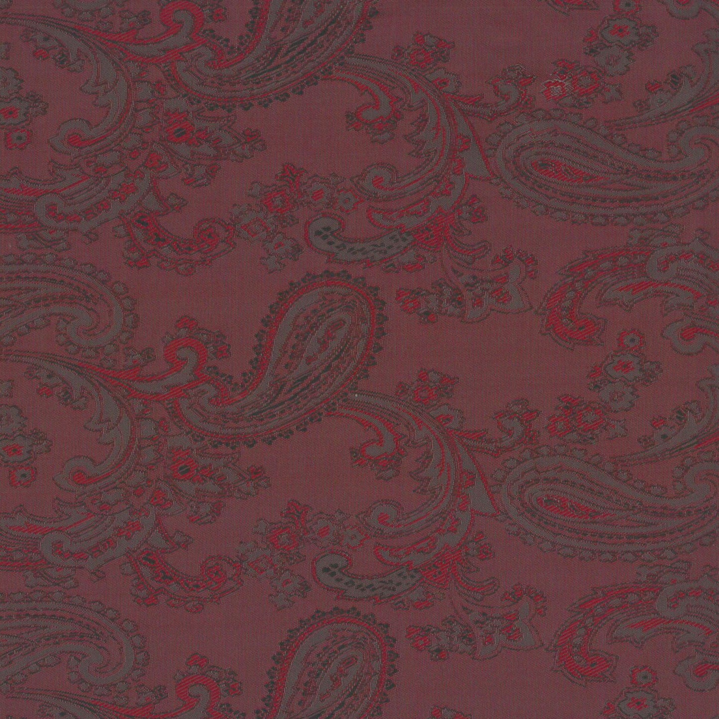 Acetate Paisley Lining | Maroon - Ragland Fabrics