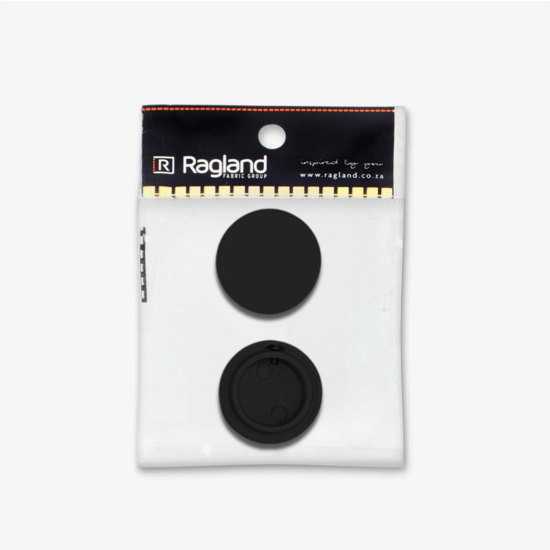 Rod End Caps 25mm - Black - Ragland Fabrics