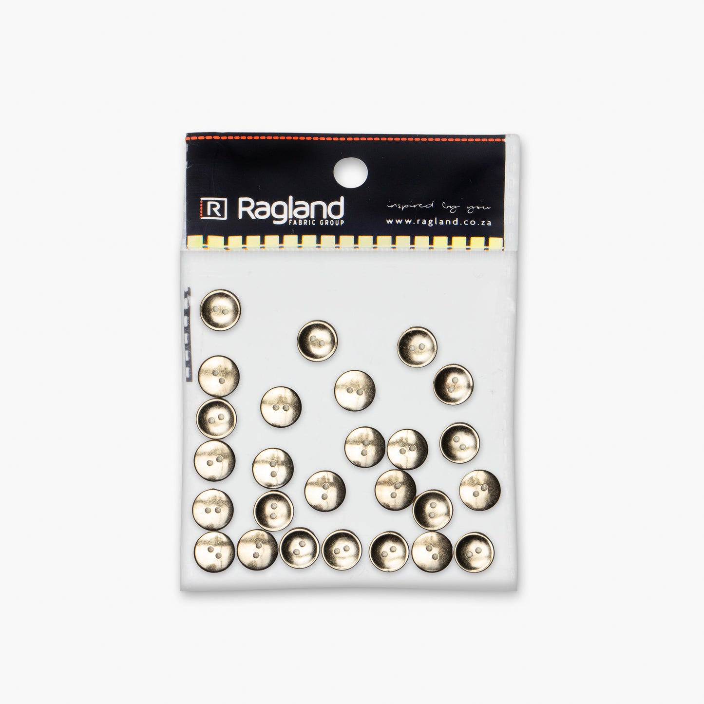 Button Silver Metal Look Shirts 15mm (25pcs) - Ragland Fabrics