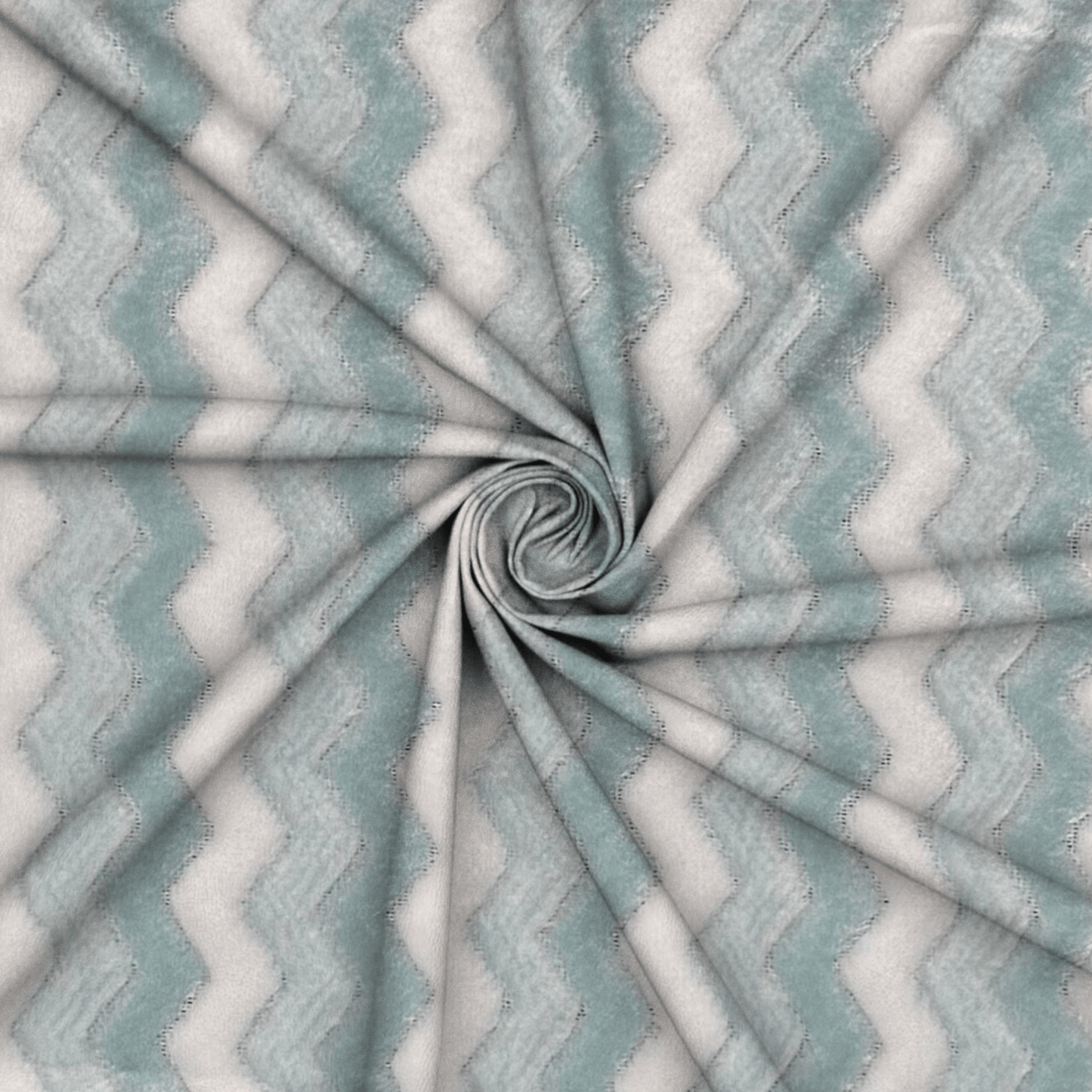 Printed Mongolian Fleece Chevron Baby Blue - Ragland Fabrics
