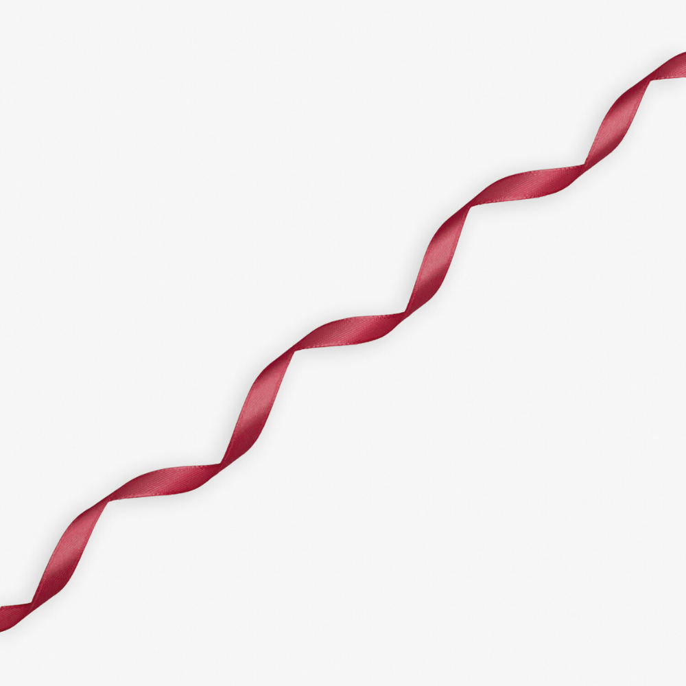 Satin Ribbon 8mm Maroon 123 - Ragland Fabrics