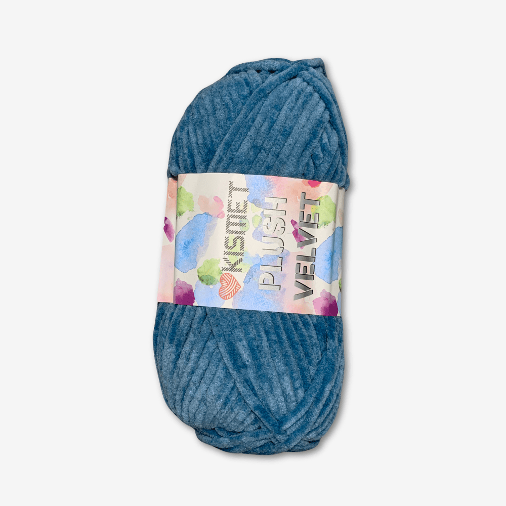 Plush Velvet Denim Blue Col.48 - Ragland Fabrics