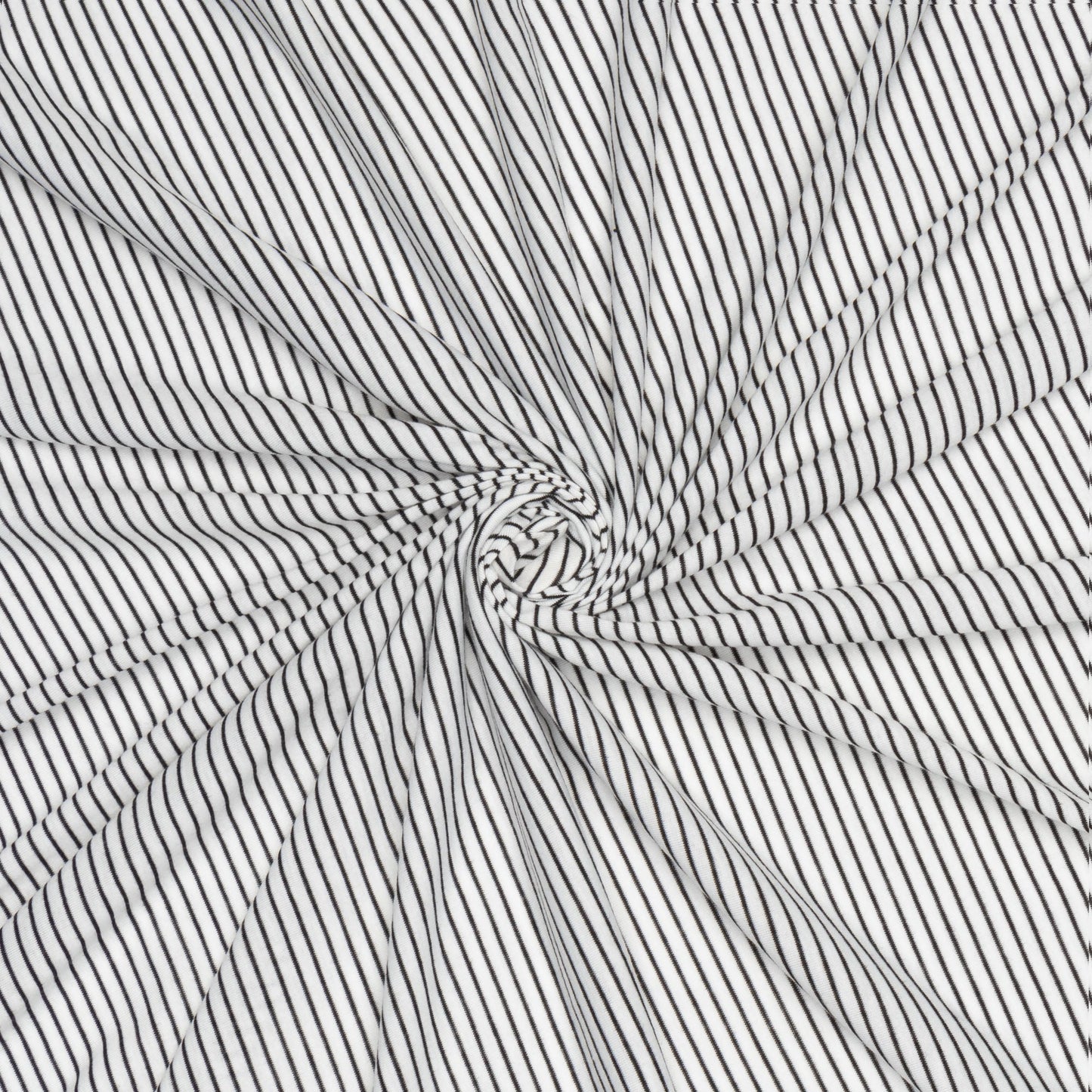 Cotton Knit Stripe B&W - Ragland Fabrics