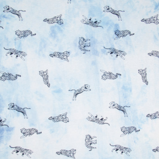 Cotton Knit Tiger Print
