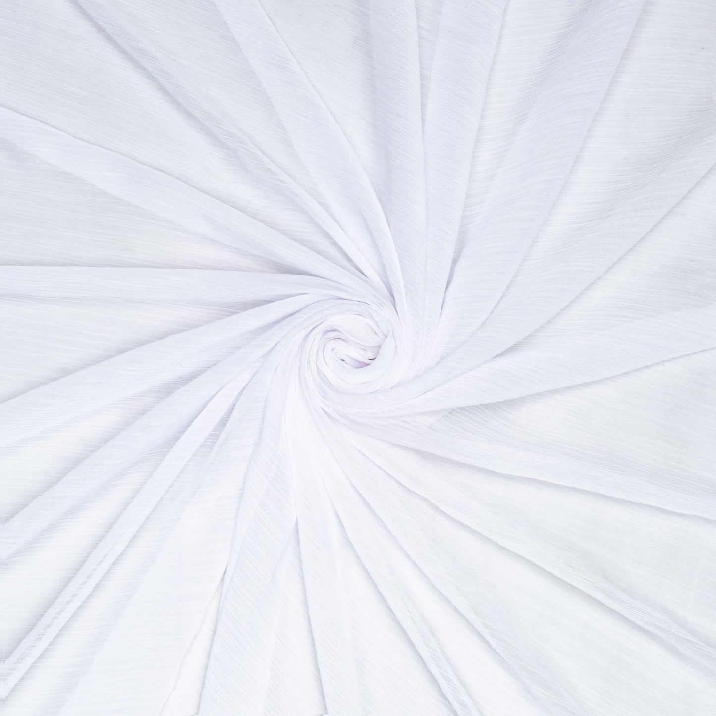 Crinkle Chiffon White
