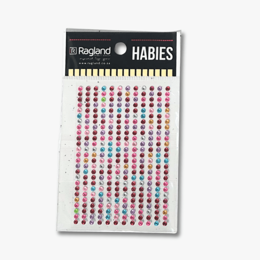 Stick On Rhinestones Multi Sml - Ragland Fabrics