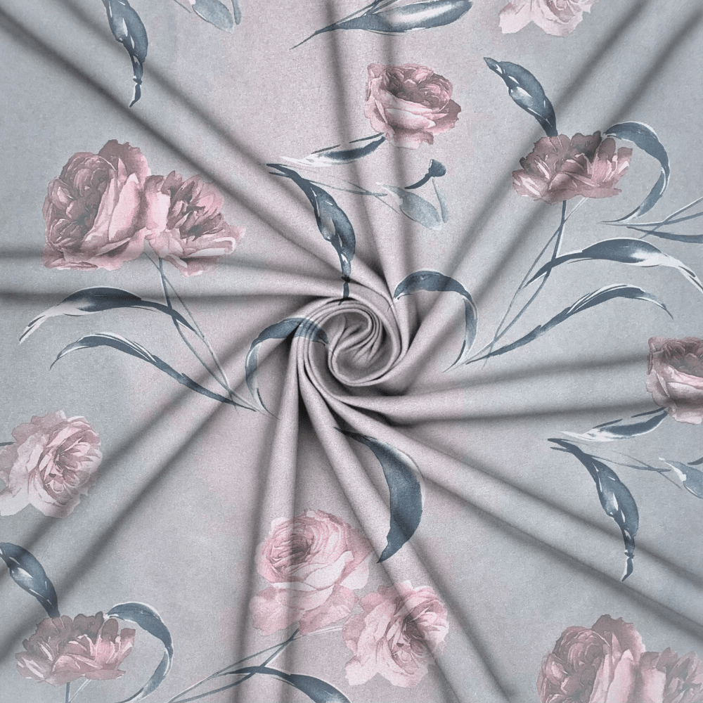Dutchess Satin Grey Rose - Ragland Fabrics