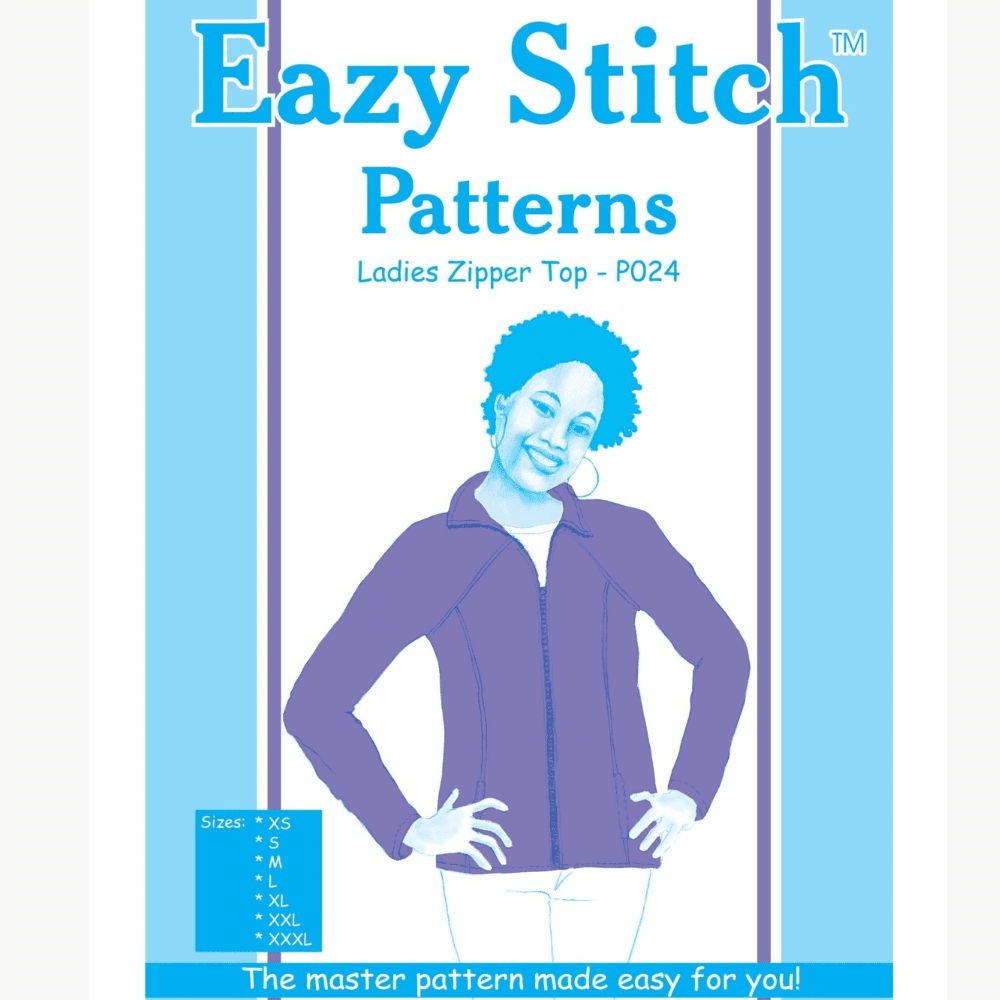 Eazy Stitch Patterns | Ladies Zipper Top - Ragland Fabrics