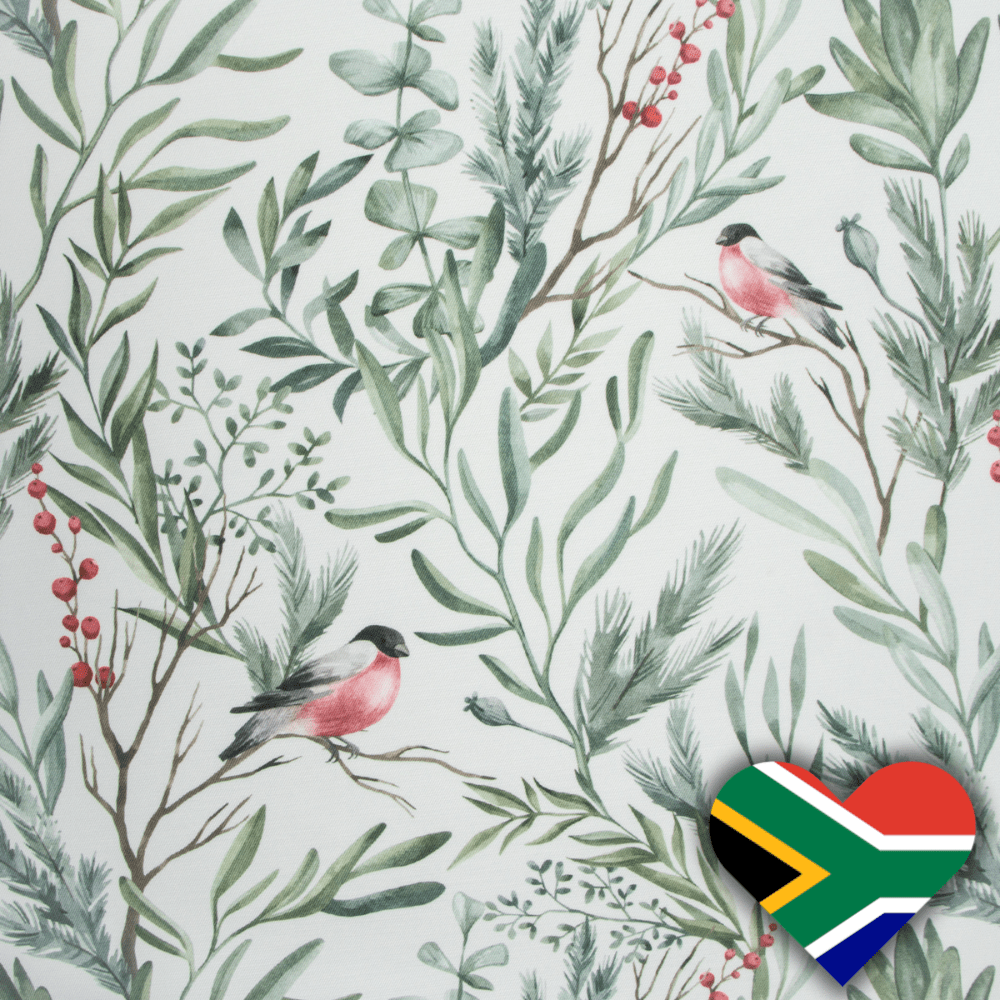Eco Fabric Robin White - Ragland Fabrics