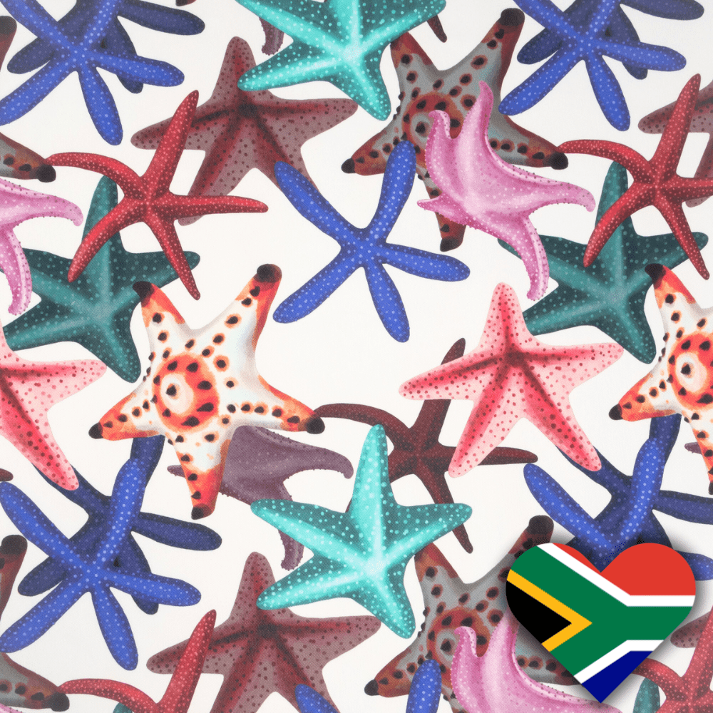 Eco Fabric Starfish White 2103 - Ragland Fabrics
