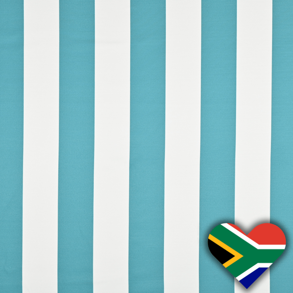 Eco Stripe Teal 623 140cm - Ragland Fabrics