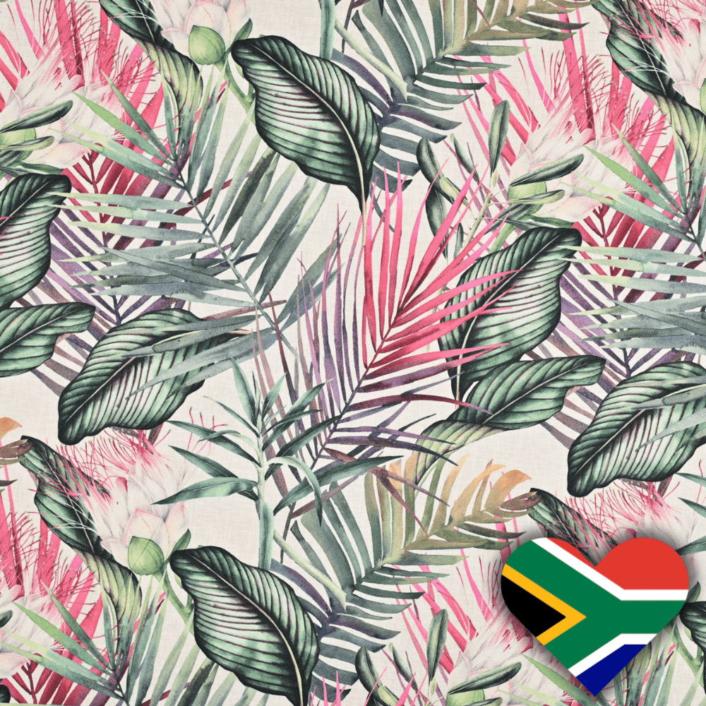 Eco Palm Grove White 645 - Ragland Fabrics