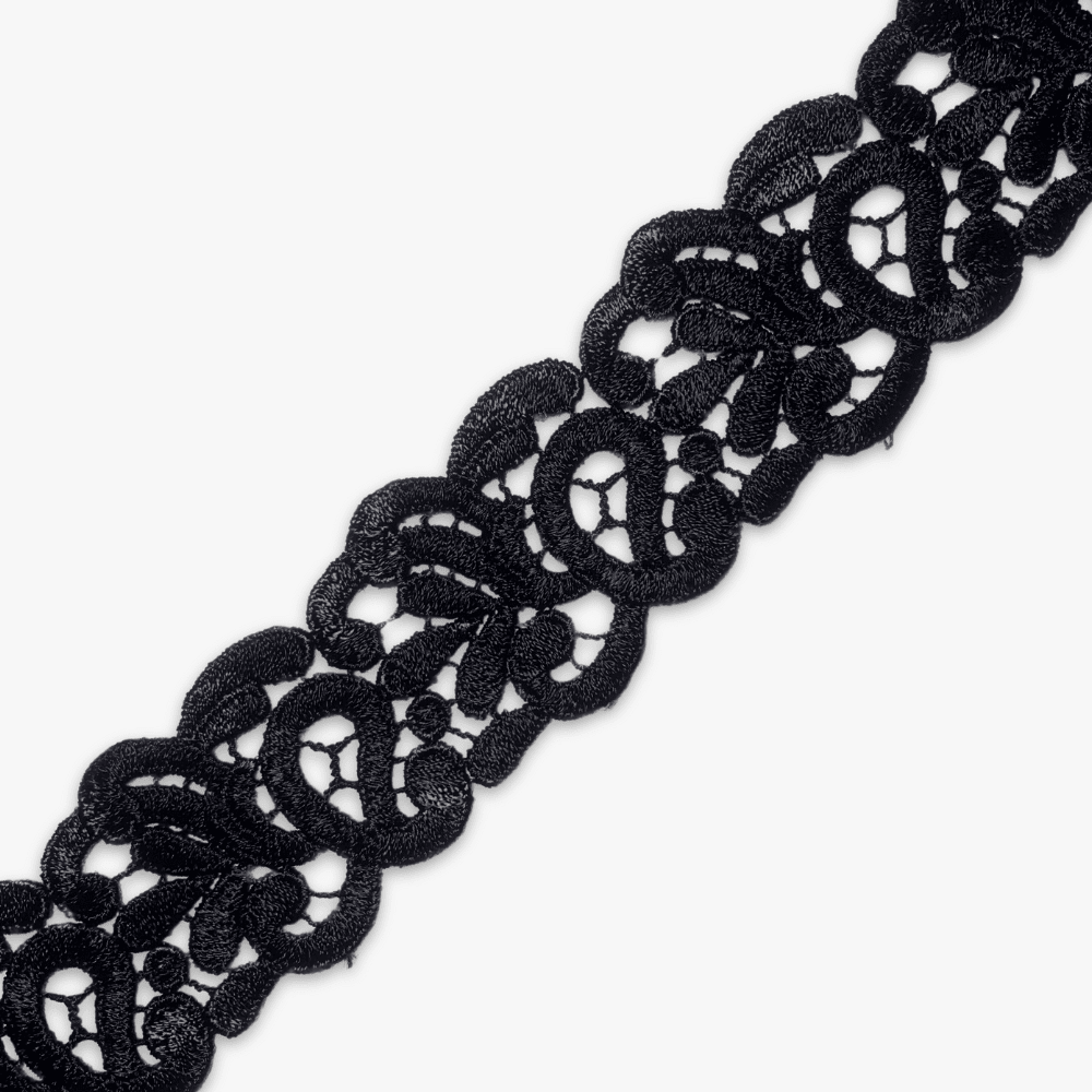 Elegant Torchon Lace | Black - Ragland Fabrics