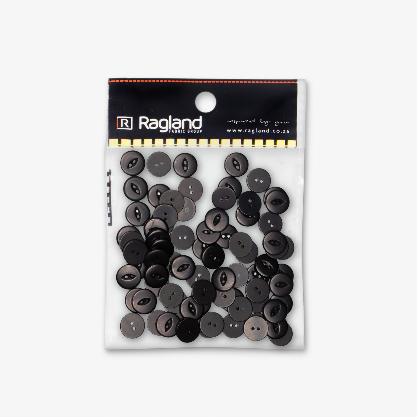 Buttons Fish Eye Black - 16.5mm