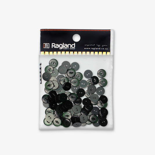 Buttons Fish Eye Bottle Green - 16.50mm