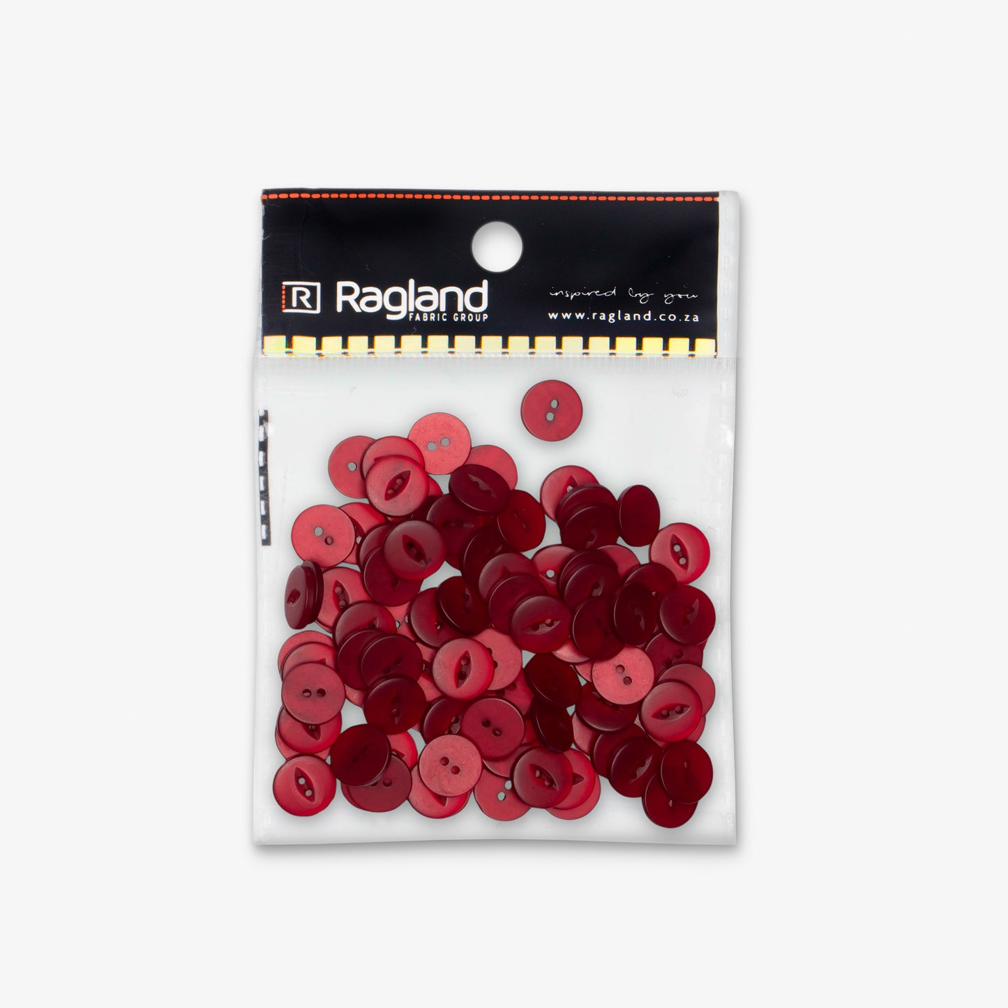 Buttons Fish Eye Maroon - 16.5mm - Ragland Fabrics