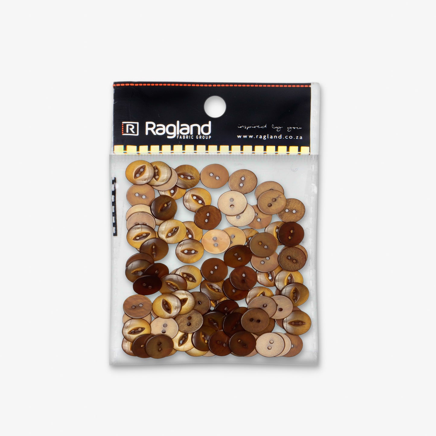 Buttons Fish Eye Mustard - 16.50mm - Ragland Fabrics