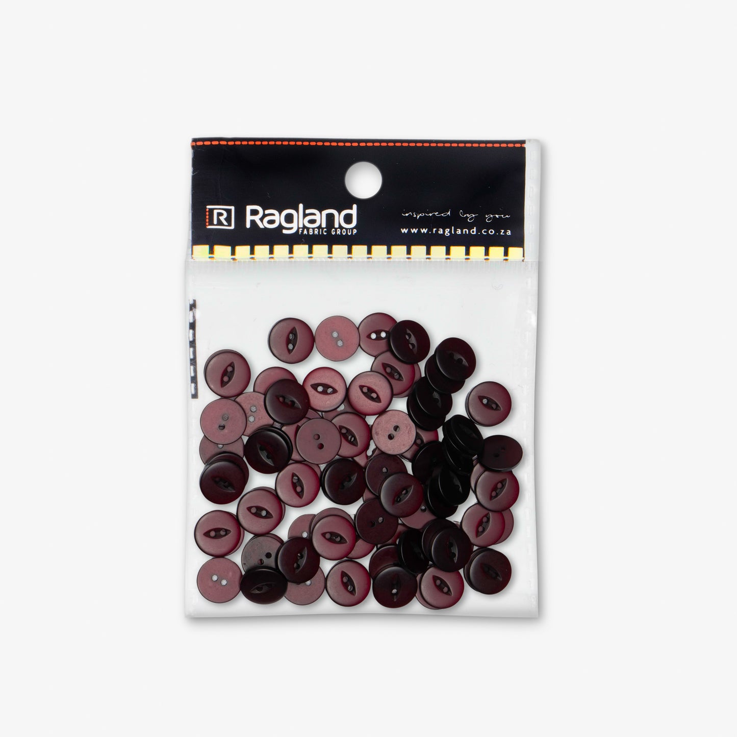 Buttons Fish Eye Plum - 16.5mm - Ragland Fabrics