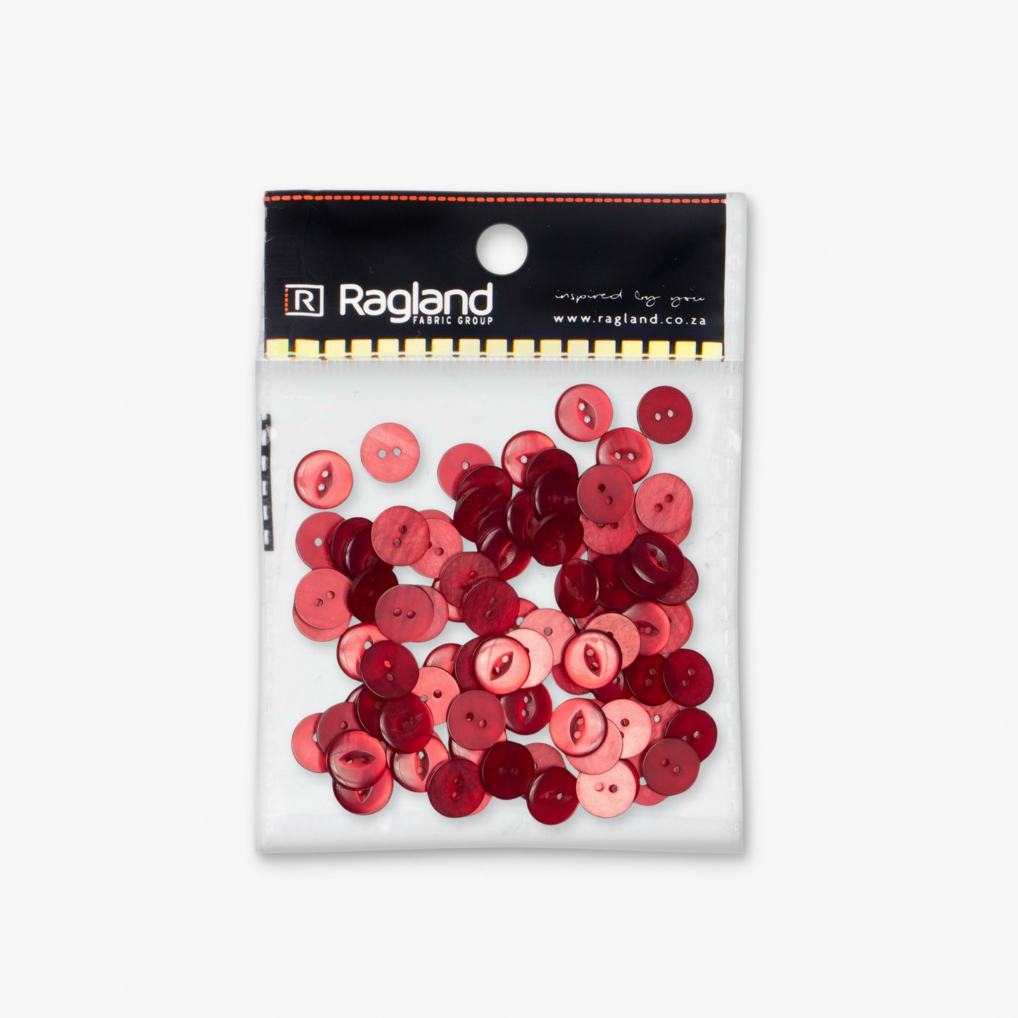 Buttons Fish Eye Red - 16.5mm - Ragland Fabrics