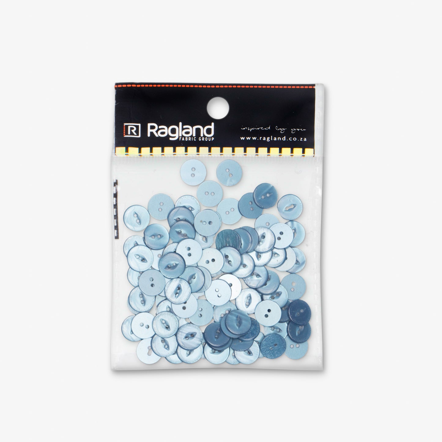 Buttons Fish Eye Sky Blue - 16.50mm