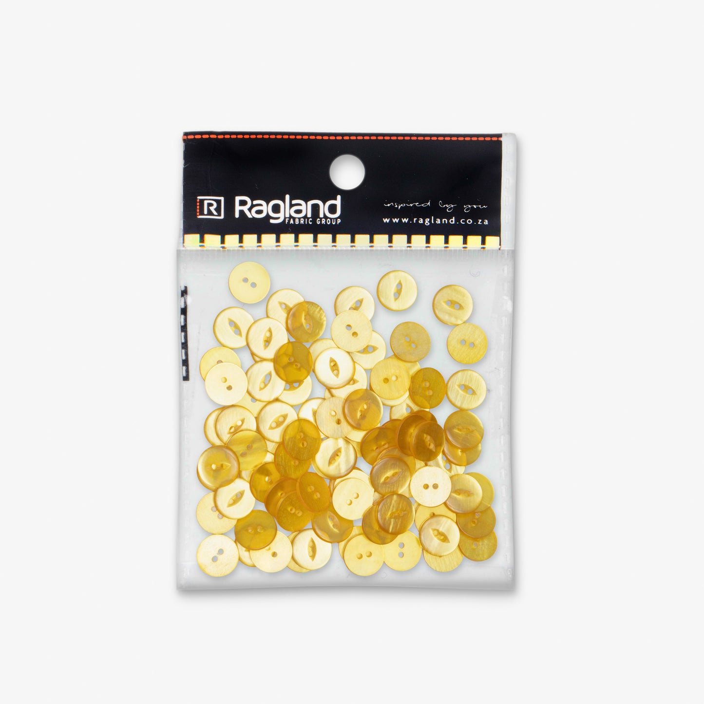 Buttons Fish Eye Yellow - 16.50mm - Ragland Fabrics