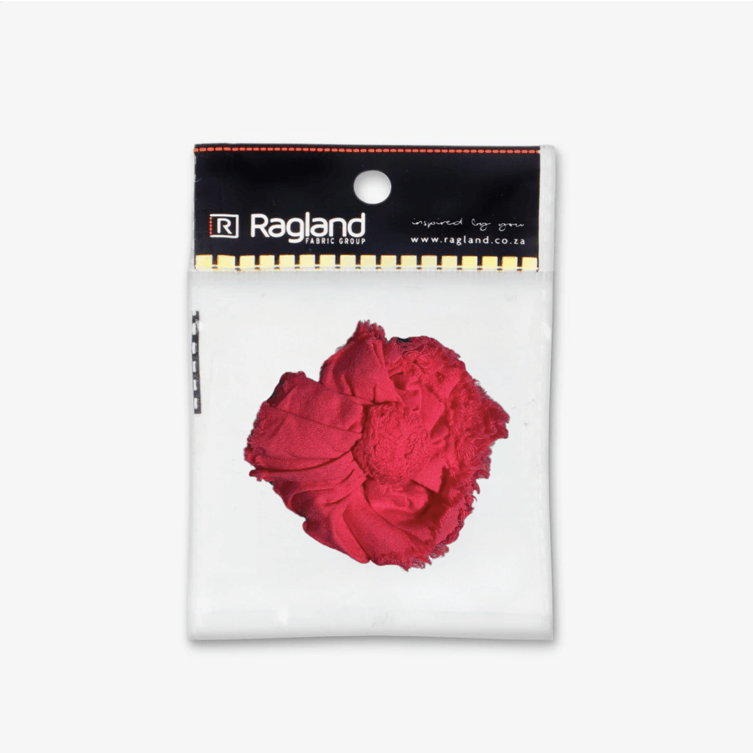 Flower Embellishment | Red - Ragland Fabrics