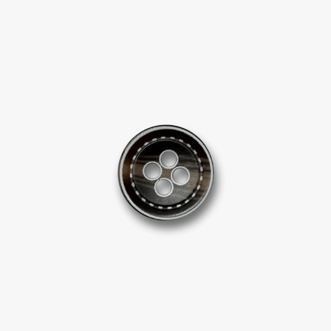 FORMAL BUTTON BROWN SMALL 44119|16MM - Ragland Fabrics