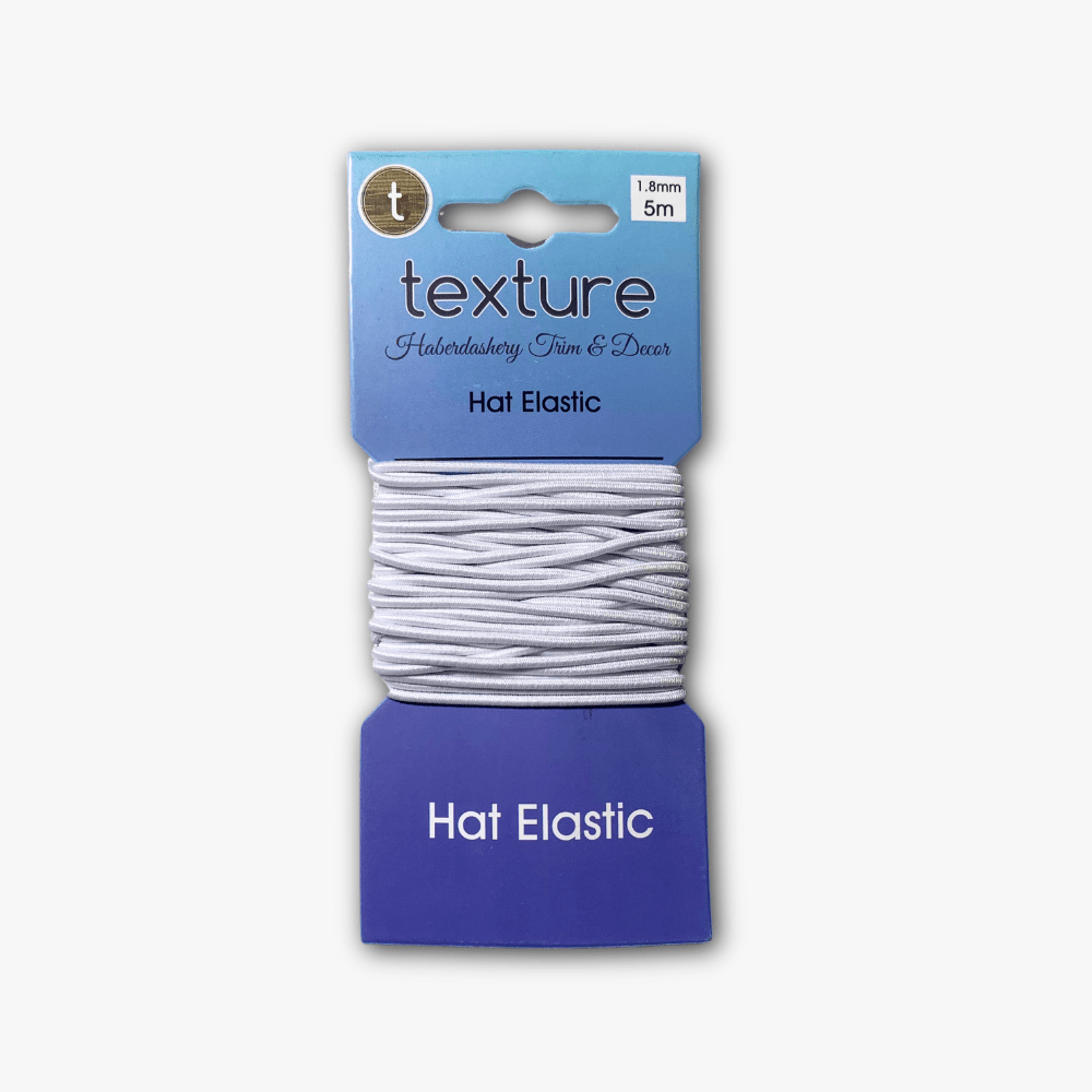 Hat Elastic (5met) - White - Ragland Fabrics
