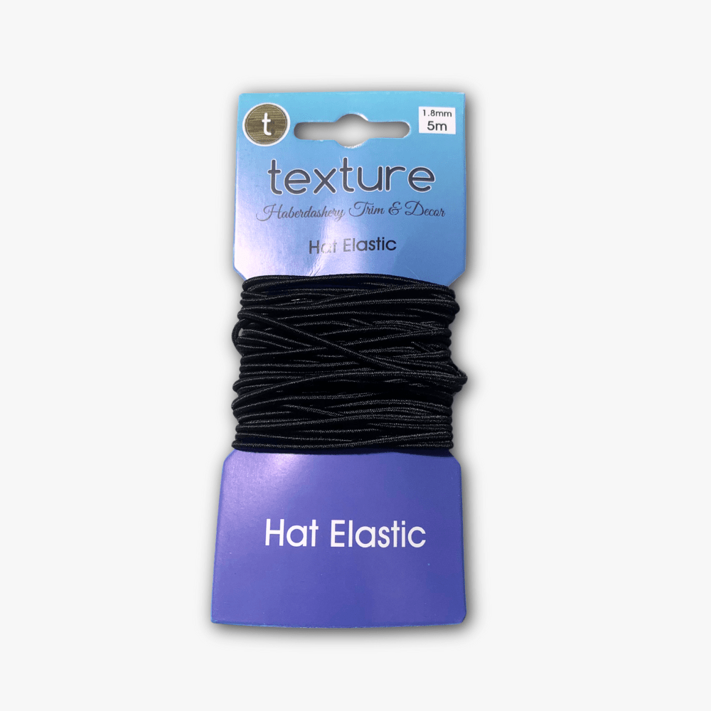 Hat Elastic (5met) - Black - Ragland Fabrics
