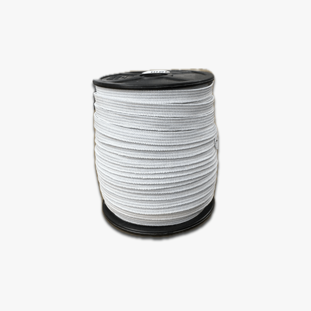 Elastic Knitted 6mm White | TBD - Ragland Fabrics